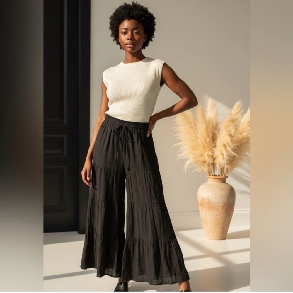 Fashion Nova Wide Leg Lined Pants M